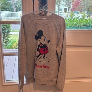 Disney Gray Mickey Mouse Sweater